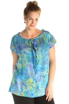 Shirt Hester blauw geel