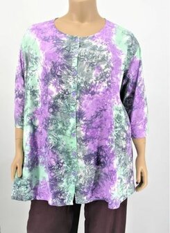 Blouse Emma lila groen