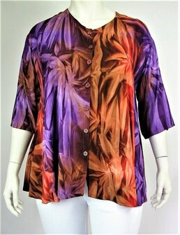 Blouse Dallas paars oranje