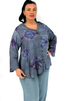 Blouse Costa grijs blauw