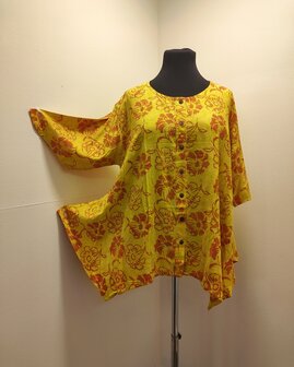 Blouse wizard batik geel oranje