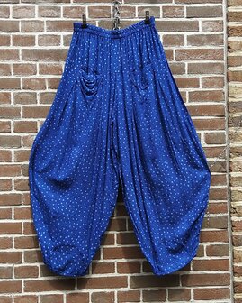 Broek Sindy +10 batik blauw stip