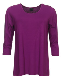 Shirt Amy viscose donker fuchsia