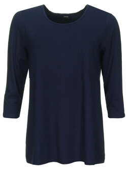 Shirt Amy viscose donker blauw