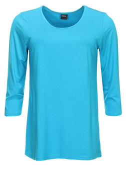 Shirt Amy viscose aqua blauw