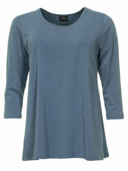 Shirt Amy bamboe staal blauw