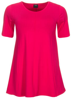 A-lijn shirt korte mouw fuchsia