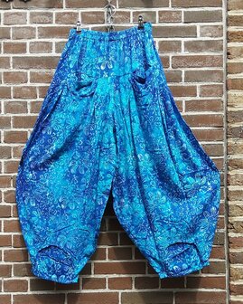 Broek Sindy +10 batik blauw wit