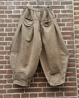 Broek Sindy +10 rib taupe