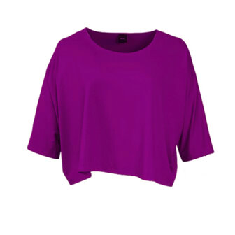 Wijd shirt Mery kort donker fuchsia