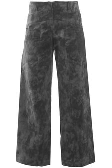 Triangle broek rib tie-dye grijs