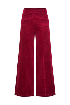 Triangle broek rib rood