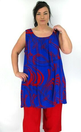 Tuniek image blauw rood