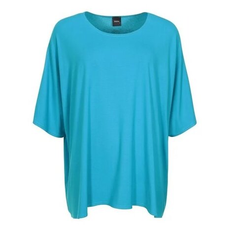 Wijd shirt Mery lang turquoise