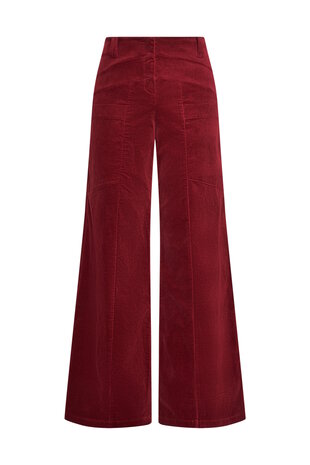 Triangle broek rib maroon