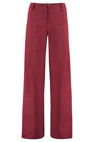 Triangle broek viscose stretch rood